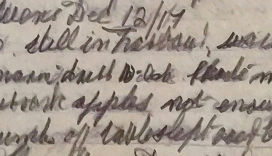 A Haversack of Apples - December 12th, 1917