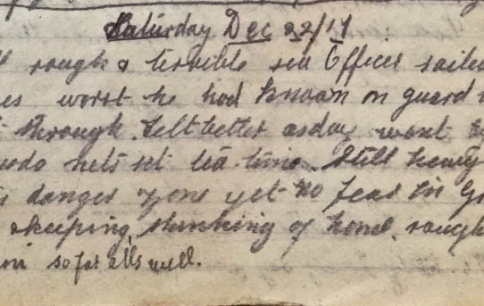 Torpedo Nets at Tea Time - December 22nd, 1917