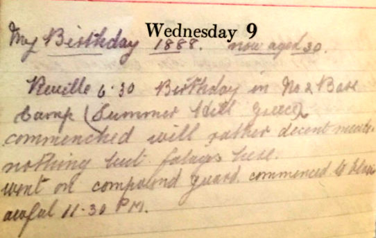 Frank's Birthday - January 9th, 1918