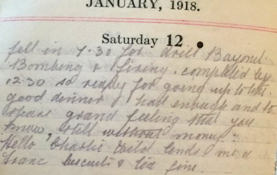 Weapons Practice - January 12th, 1918