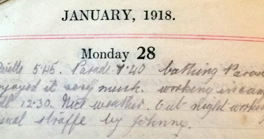 Bathing Parade - January 28th, 1918