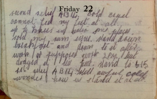 Duty in the Trenches - February 22nd, 1918