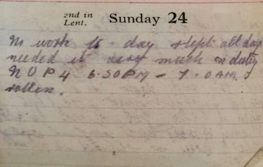 Very Lights - February 24th, 1918