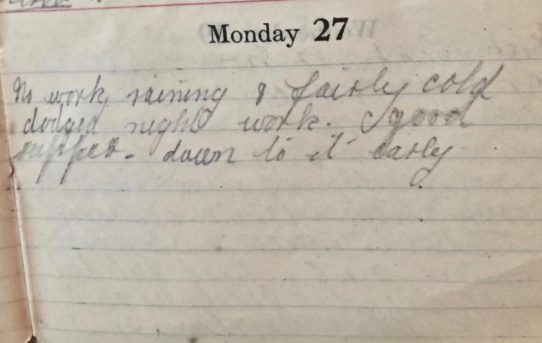 Sangars - May 27th, 1918