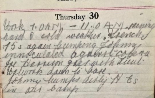 Cholera Jabs - May 30th, 1918