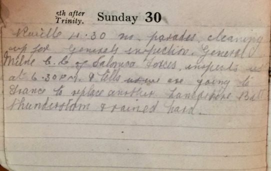 Honours & Inspection - June 30th, 1918