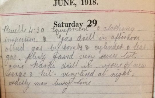 Gas Drill - June 29th, 1918